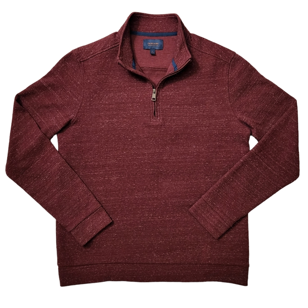 Fairlane Men's Cotton Quarter Zip Sweatshirt
